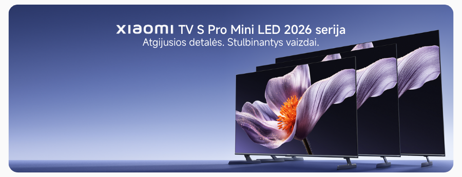 Xiaomi TV S Pro Mini LED serija - tikras kino teatras tavo namuose