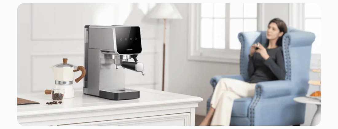 Mažas, bet galingas „Xiaomi Semi-automatic Espresso Machine“ ruošia gardžią kavą