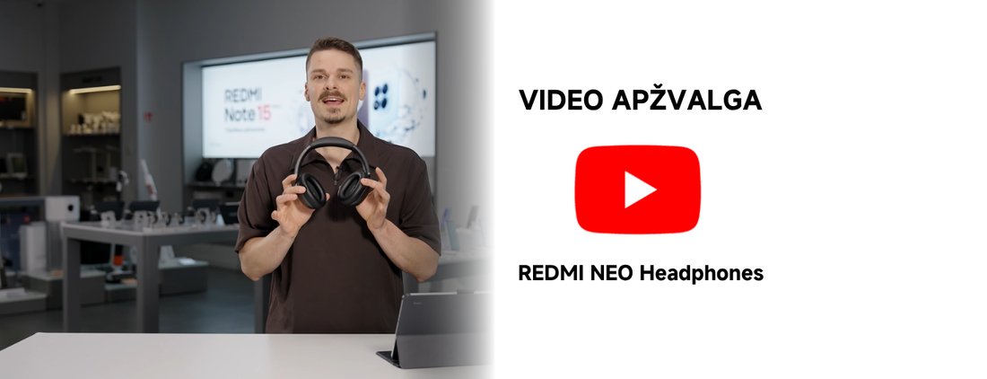 Redmi Neo Headphones apžvalga