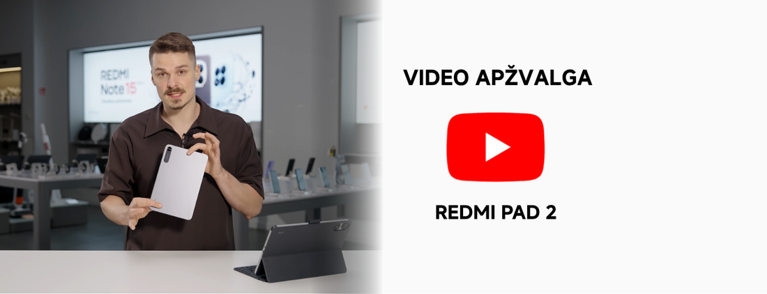 Redmi Pad 2 apžvalga
