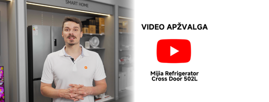 502 litrų talpa, iFresh zona ir išmanus valdymas per Xiaomi Home