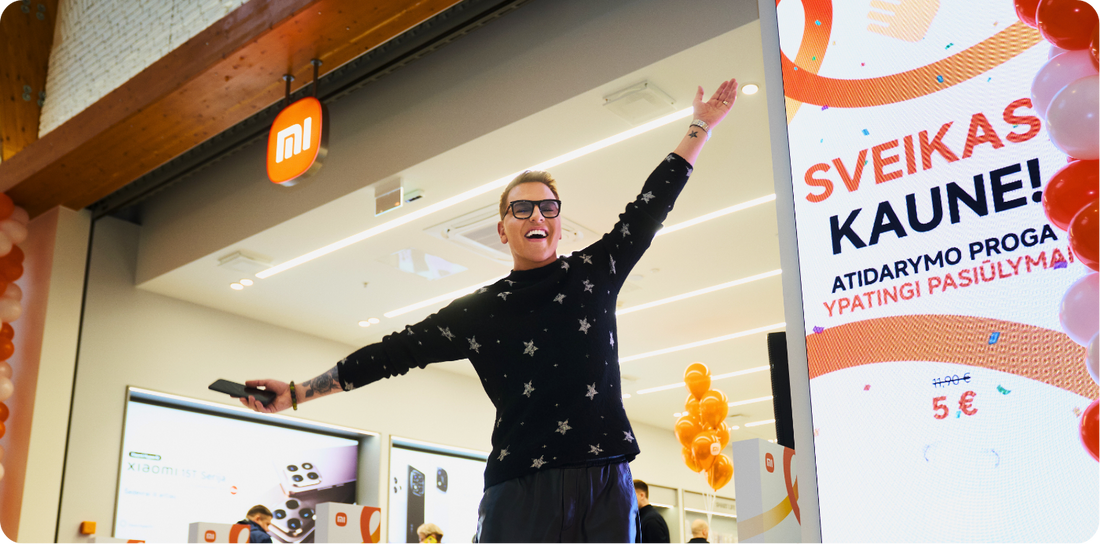 Xiaomi Store Lietuva ir Saugirdas Vaitulionis: kai susitinka du lyderiai