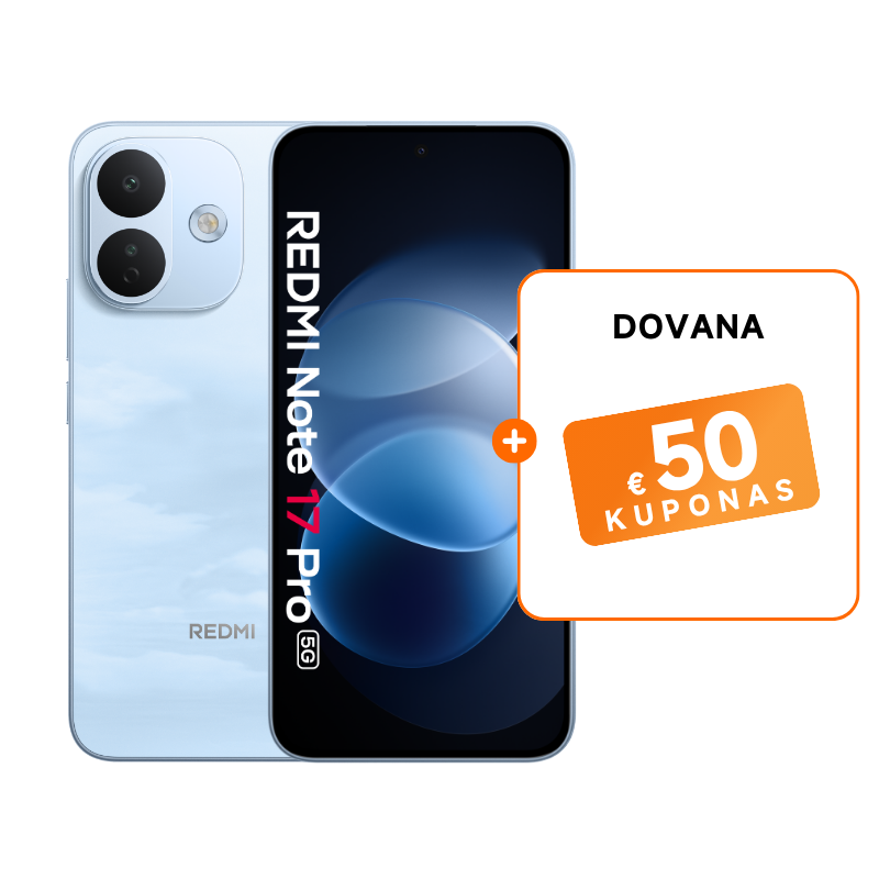 Redmi Note 17 Pro 5G + Kuponas
