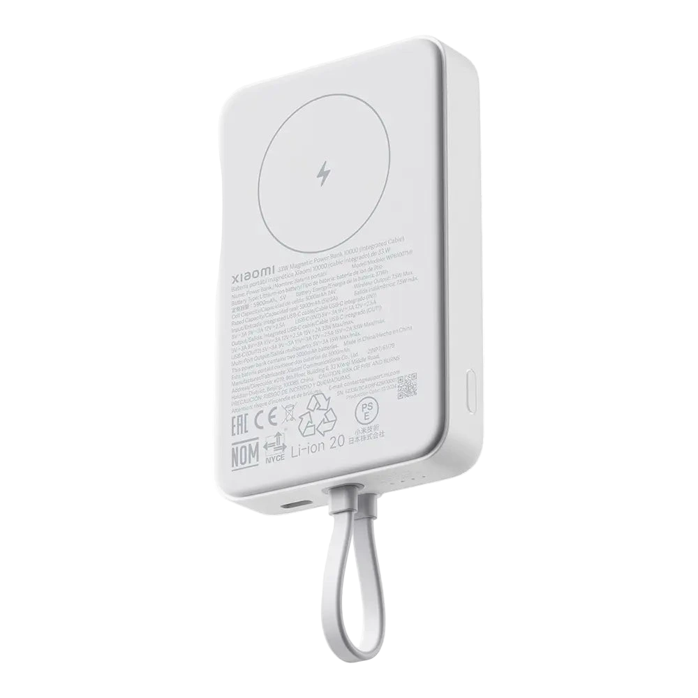 Xiaomi 33W Magnetic Power Bank 10000mAh (Integruotas kabelis)