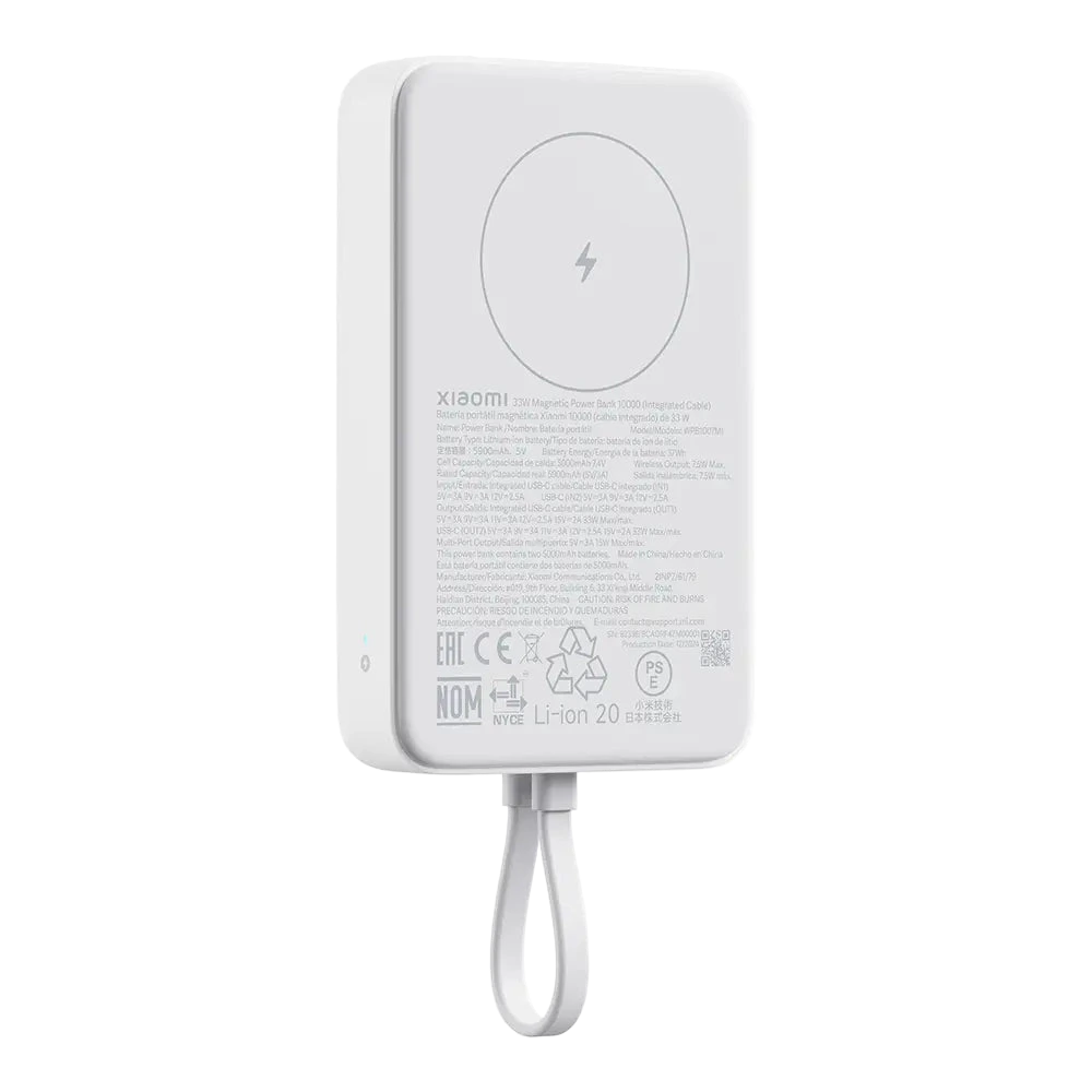 Xiaomi 33W Magnetic Power Bank 10000mAh (Integruotas kabelis)